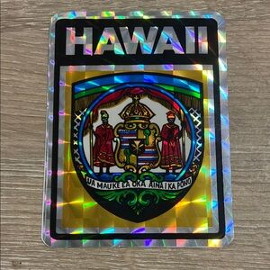 Vintage Holographic Hawaii Sticker